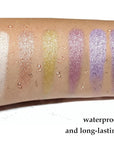 Boobeen 6PCS Cream Eyeshadow Stick Waterproof Pencil Crayon Eye Brightener Shimmer Pen Create Glitter Makeup, Easy to Use