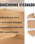 evpct Matte Light Nude Brown Single Eye Shadow Palette Makeup for Older Women, Burly Wood Cream Eye shadow Palette Single for Older Women Matte, High Pigment Monochrome Eyeshadow, sombra de ojos