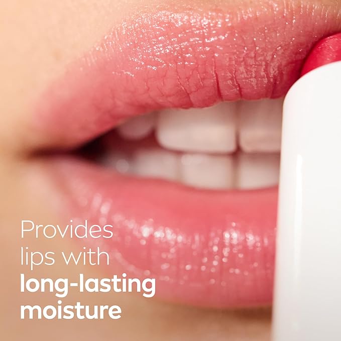 NIVEA Shimmer Lip Care, Shimmer Lip Balm with Shea Butter, Nourishing Oils and Vitamin C & E, 3-in-1 Moisture, Repair (for Dry Lips) and Shimmer, 0.17 Oz Stick