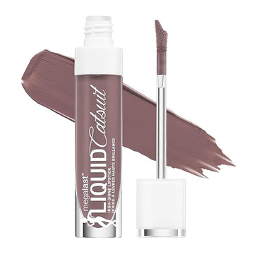 wet n wild Mega Last Catsuit High-Shine Liquid Lipstick Purple Mauve Over Girl