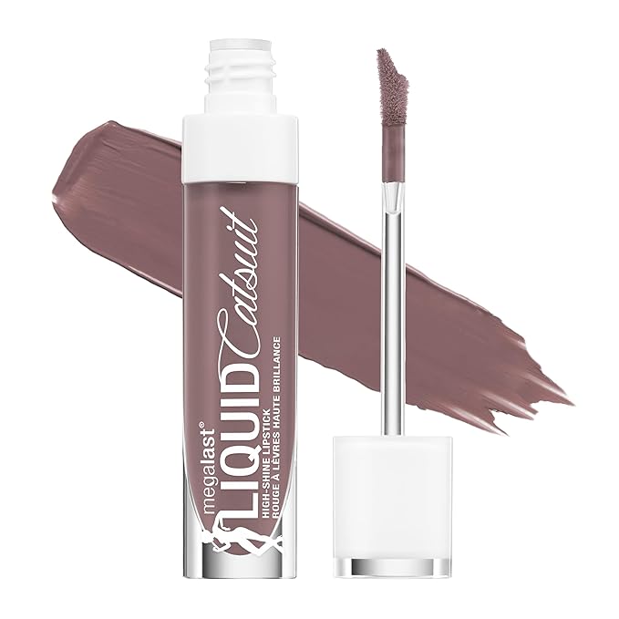 wet n wild Mega Last Catsuit High-Shine Liquid Lipstick Purple Mauve Over Girl