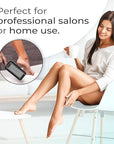 Microplane Colossal Foot File Scraper - The Original Stainless Steel Foot Rasp, Dead Skin/Callus Remover for Feet, Gentle Foot Scrubber, Pedicure Tools for Salon-Quality Foot Care, Black