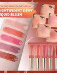 3 Color Blush Beauty Wand, Soft Matte Lightweight Face