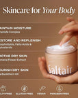 Saltair Multi-Lipid Body Butter - Rich, Nourishing Santal Bloom Hydrating Body Cream with Ceramide Complex, Coconut Oil, Shea Butter, and Sea Buckthorn. Deep Moisturizing Dry Skin Care. 10oz Jar
