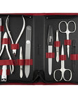 Manicure Set Women and Men – 12-Piece Professional Grooming Kit with Premium Tools, Genuine Leather Case, and exclusive Glass Nail File for Hand & Foot Care, German Quality