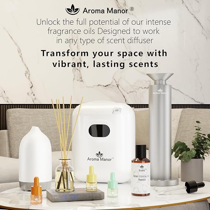 Santal Essential Oil Blend Inspired by Santal-33 Perfume – Luxury Hotel Scented Aromatherapy Diffuser Oil for Home – Sandalwood, Violet, Cedar – for Ultrasonic Diffuser, Humidifier, Reed – 150ML