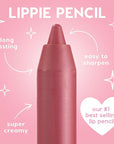 ColourPop Lippie Lip Pencil - High-Pigment, Long-Lasting & Sharpenable Lip Liner with High-Impact Color - Vegan, Cream Formula with Precise Application - Beeper (0.04 oz)
