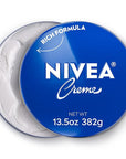 NIVEA Creme Body, Face and Hand Moisturizing Cream for All Skin Types, Rich Body Moisturizer with Provitamin B5, 13.5 Oz Tin