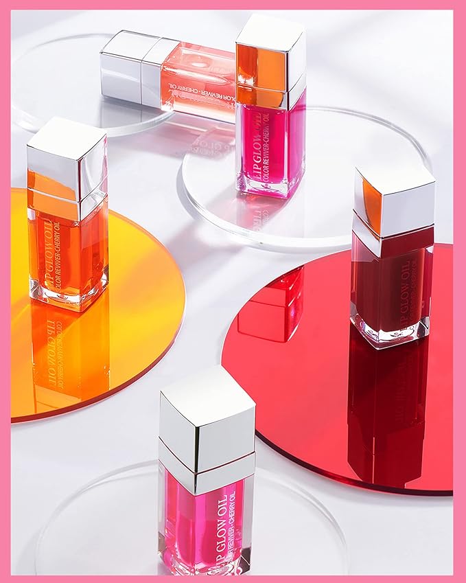 Plumping Lip Glow Oil,Hydrating Tinted Lip Gift