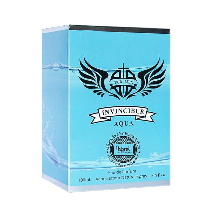 Hybrid & Company Invincible Aqua Men Pour Homme Eau De Toilette Natural Spray 3.4FL.OZ