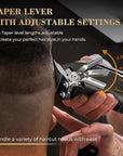 PRITECH Barber Hair Clippers for Men, Professional Barber Clippers and Trimmer Set, Mens Cordless Hair Clippers for Barbers Haircut Kit