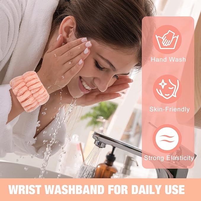Microfiber spa wrist towel bands