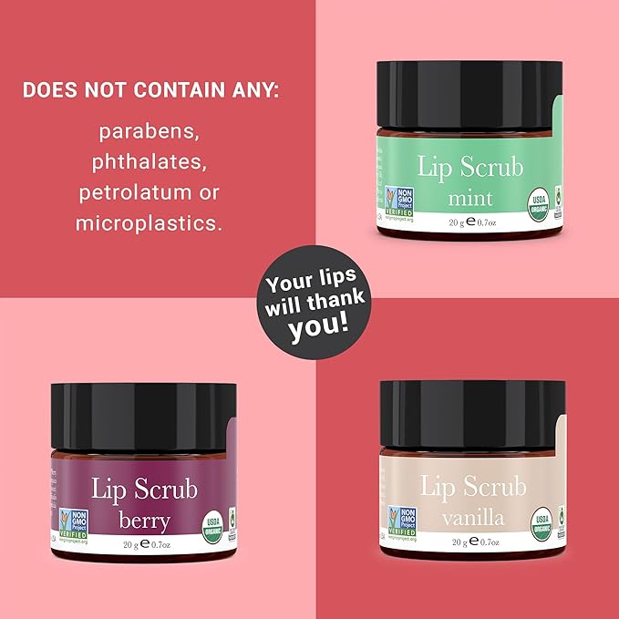 Organic Lip Scrub Berry - Lip
