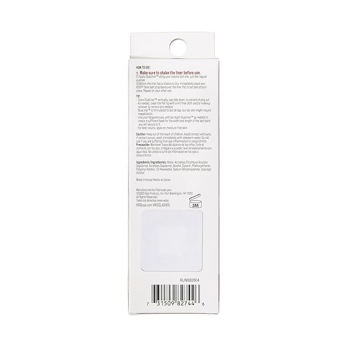 KISS Clear Lash GLUEliner, Felt-Tip Eyelash Adhesive, Clear Matte Finish, Foolproof Application, Easy Touch-Up, 0.02 Oz. 0.02 Fl Oz (Pack of 1)