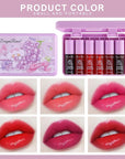 6 Colors Grapes Lip Tint Stain Set, Korean Lip