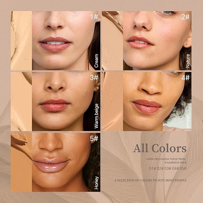 Foundation Stick, Multi-Use Foundation Stick Makeup with Built-In