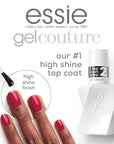 Essie Gel Couture Longwear Top Coat Duo Set, Glossy High Shine Chip-Resistant Gel-Like Top Coat, Gifts For Women And Men, 0.92 Fl Oz