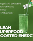 Pureboost Superfoods Clean Energy Booster, Energy Drink Mix with Apple Cider Vinegar, 7 Organic Red or Green Superfoods. Sugar-Free, No Sucralose, Electrolytes (Combo Pack, 30 Count)