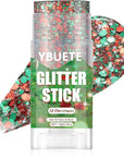 Christmas Face and Body Glitter Stick for Sparkling Makeup, Hair Glitter Accessories for Women, Highlighting Stick for Fairy Dust Makeup, Cheerful Face Glitter for Festive Parties and Carnivals