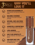 Juvia’s Place Bronzed Liquid Bronzer - Rich Cocoa - Liquid Bronzer for Face with Silky Blendable Texture - Buildable Coverage for Natural Contour & Dimension - Easy-to-Blend, Patch-Proof Formula