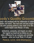 Woody's Hair and Body Wash for Men – 2-in-1 Sulfate-Free Cleanser & Body Wash, Deep Cleansing, Hydrating, Fresh Scent, 10 oz, 2 Pack