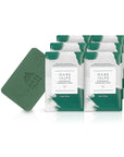 Oars + Alps Peppermint Charcoal Exfoliating Men's Bar Soap, Dermatologist Tested and Made with Clean Ingredients, Travel Size, 6 Pack, 6 Oz Each