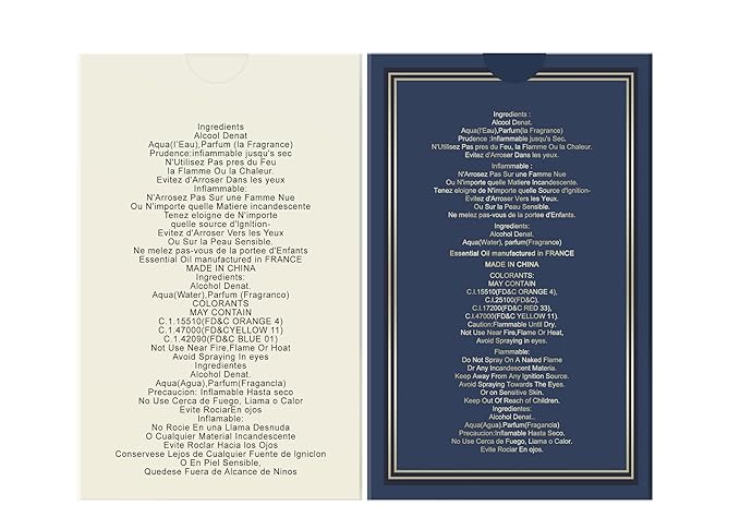 Hybrid & Company Mens 2 Pcs Fresh Eau De Perfum Vaporisateur Natural Spray