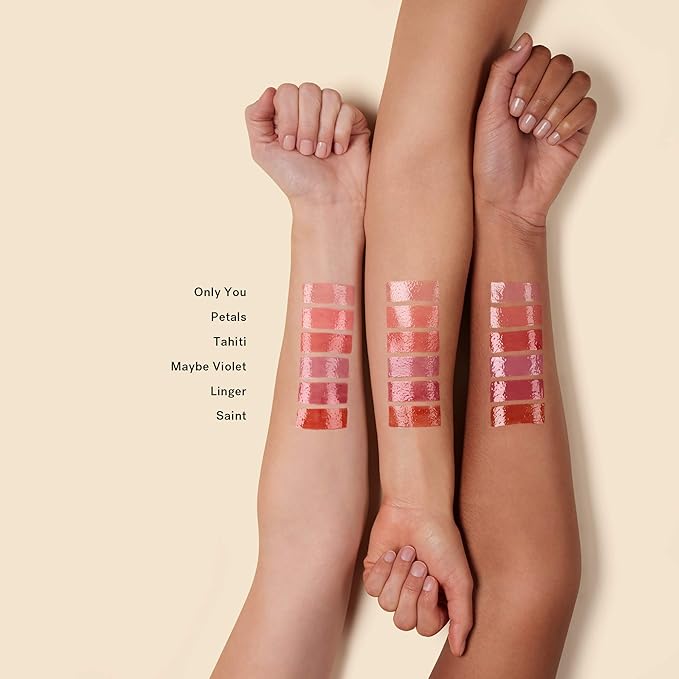 ILIA - Balmy Gloss Tinted Lip Oil | Smoothing Lip Color, Never Sticky | Hydrate, Plump + Moisturize with Hyaluronic Acid | Vegan, Cruelty + Gluten-Free (Tahiti, 0.14 fl oz | 4.3 ml)