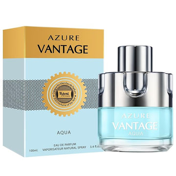 Hybrid & Company Azure Vantage Aqua For Men Pour Homme Eau De Toilette Natural Spray 3.4FL.OZ