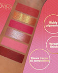 Juvia's Place Palette Blushed Rose - Rosy, Pinks, Rose-Gold, Shades of 6, Professional Eye Makeup, Pigmented Makeup Palette