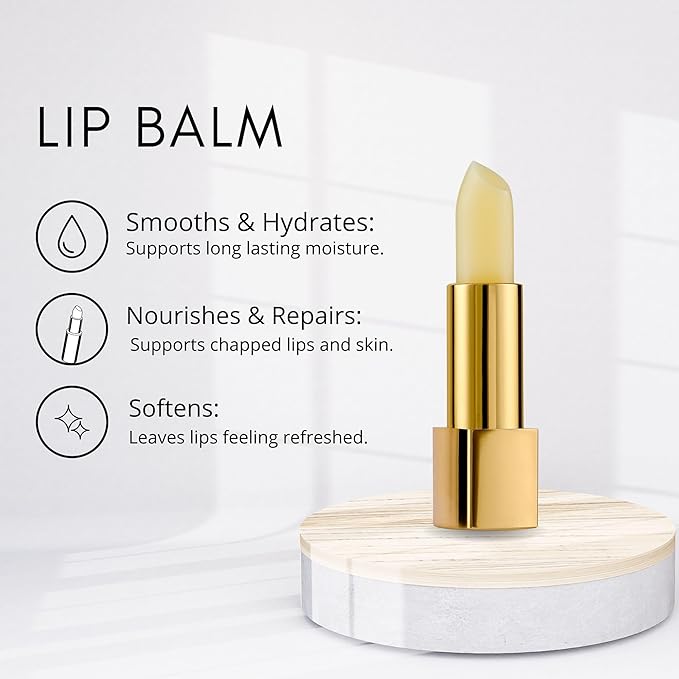 êb être belle Cosmetics Lip Protector Balm, Skin Care for Women, Long Lasting Lip Moisturizer with Shea Butter, Beeswax, Royal Jelly & Natural Oils, Make Up Essential, Travel Friendly, Clear, 4.6 mL