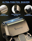 Beard Trimmer Kit Hair Clipper Set Professional Electric Foil Shaver Razor for Men Haircutting Machine for Barber Clippers and Trimmers Grooming Kit Nose Body Hair Trimmer