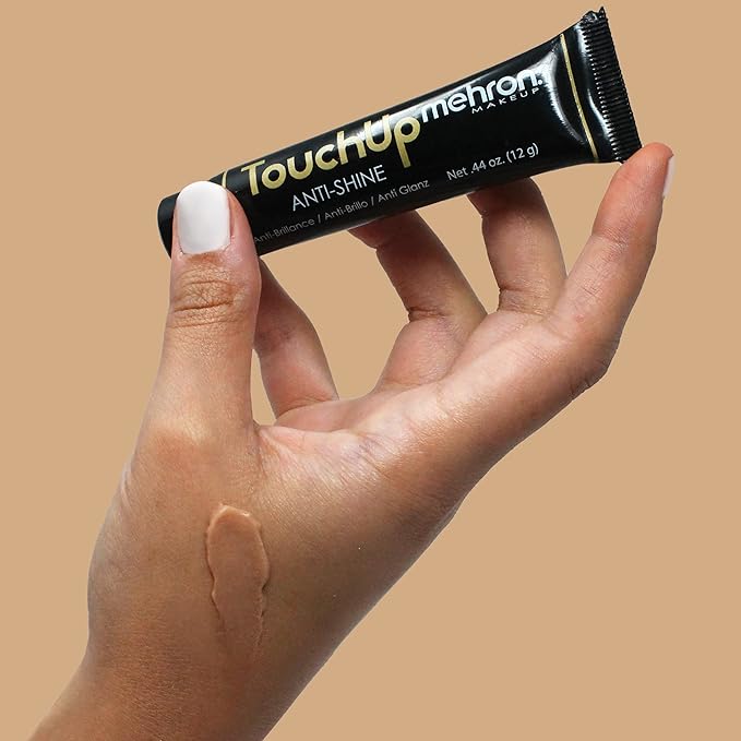 Mehron Makeup TouchUp Anti-Shine Gel | Matte Primer (Medium Tint)