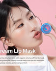 Blueberry Lip Sleeping Mask Overnight -Original Dual-Color Lip Balm for Softer and Smoother Lips, Intensive to Nourish and Hydration Reduce Fine Lines for Dry Cracked Skin - 0.42 Fl Oz