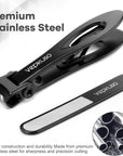 Nail Clippers for Men – Vepkuso Toenail Clippers for Thick Toenails for Seniors Wide Jaw Large Professional Fingernail Clippers Cutter Set for Tough Nails, Women, Adult, Gift Idea