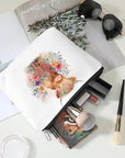 Western cosmetic bag highland cow