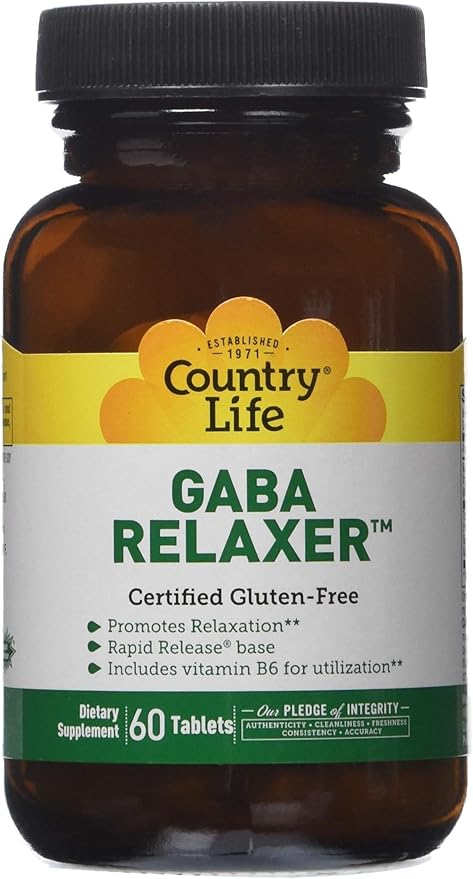 Country Life Gaba Relaxer, 60-Count