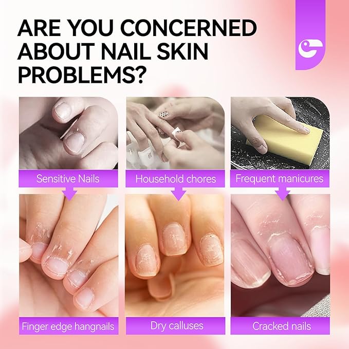 gelike ec Cuticle Cream for Dry Damaged Cuticles: Rose Organic Nail Cuticle Remover for Dry, Rough Hands Cracked Rigid Skin - Professional for Salon Home Use