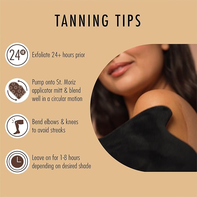 St Moriz Professional Clear Tanning Mousse with Aloe Vera & Vitamin E, Fast Drying Vegan Fake Tan, Medium to Dark (200ml)