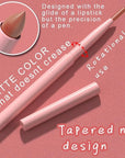 evpct Orange Nude Brown Matte Creamy Retractable Lip Liner Pencils for Women Shaping & Sculpting Lips, Long Lasting Waterproof Rich Lip Colors Liner Crayon Lipstick Pencils delineador de labios