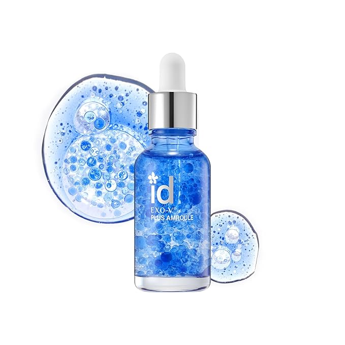 idplacosmetics EXO-V Plus Ampoule 1.01 fl.oz (30ml) – Korean Microneedling Serum for Smoother, Plumper Skin, 99.9% 100.4 nm Encapsulated Exosome + NMN, for Microneedle Roller (250µm)