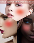Liquid Blush for Cheeks,Soft Cream Matte Korean Makeup Blush,Lightweight Breathable Feel Long Lasting Natural Red Pink Peach Orange Rose Creamy Face Blushes for White Mature Skin Dark Skin (#07-Blessing)