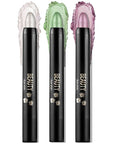 Boobeen 3-PCS Cream Eyeshadow Pencil Crayon Waterproof Brightener Stick Shimmer Pen Create Glitter Eye Makeup, Easy to Use