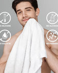 Body & Earth Gift Baskets for Men Bath Set Citrus Scented Bath and Body Gift Set with Body Lotion, Face Wash, Shower Gel, Bubble Bath, Loofah, Birthday Fathers Day Gifts
