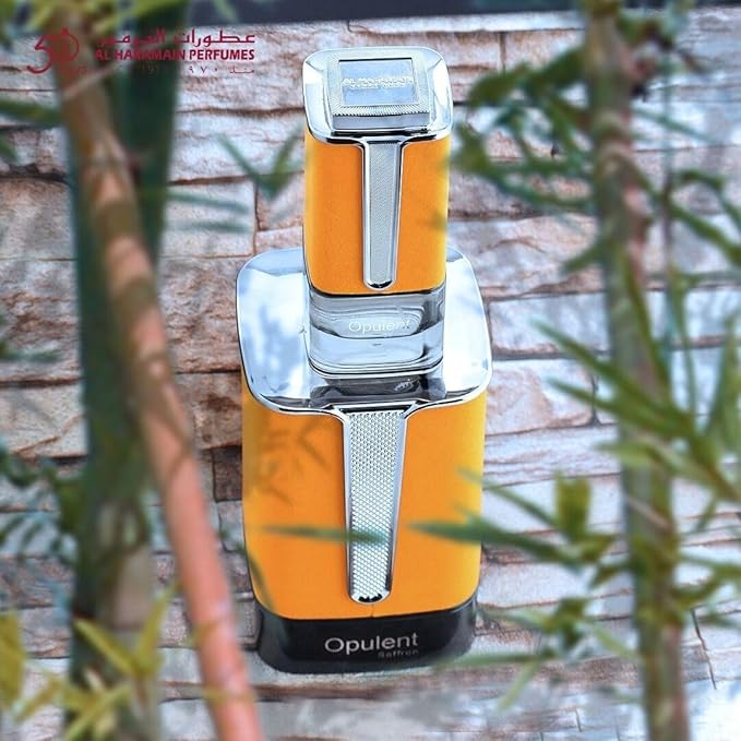 Al Haramain Opulent Saffron for Unisex - Arabian Perfume for Women and Men - Long Lasting Oriental Fragrance with Notes of Bergamot, Rose, Amber - Arabic Cologne - Eau de Parfum - 3.4 oz EDP Spray