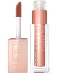 Maybelline Lifter Gloss, Hydrating Lip Gloss with Hyaluronic Acid, High Shine for Plumper Looking Lips, Stone, Rosey Neutral, 0.18 Ounce