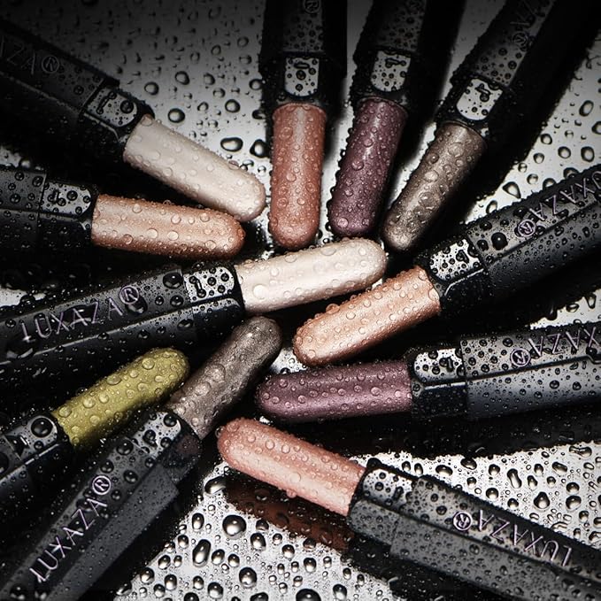 Shimmer Eyeshadow Stick Makeup 6PCS Set, Pink Metallic Matte Cream Eye Shadow Eyeliner Brightener Pencil Crayon - DESERT WILD