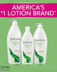 Jergens Soothing Aloe Body Lotion, Aloe Vera Body and Hand Moisturizer, Illuminating Hydralucence Blend, with Cucumber Extract, Dermatologist Tested, 21 Oz
