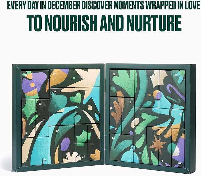 The Body Shop Classic Beauty Advent Calendar- 24 Piece Gift Set, Includes Creams & Gels for Shower & Body, Hand Balms and More