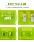 KISS NEW YORK Professional Duo Pencil Sharpener, Convenient, Essential Tool for Eye liner, Lip liner, Sharpens, Easy To Clean, Compact (Sharpener)